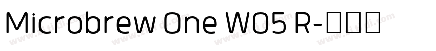 Microbrew One W05 R字体转换